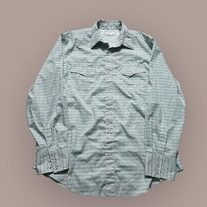 Wrangler Wrancher shirt men’s large pearl snap